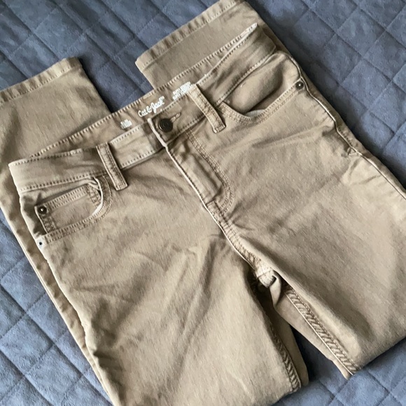 NWOT size 12 slim super stretch dark khaki pants - Picture 9 of 10